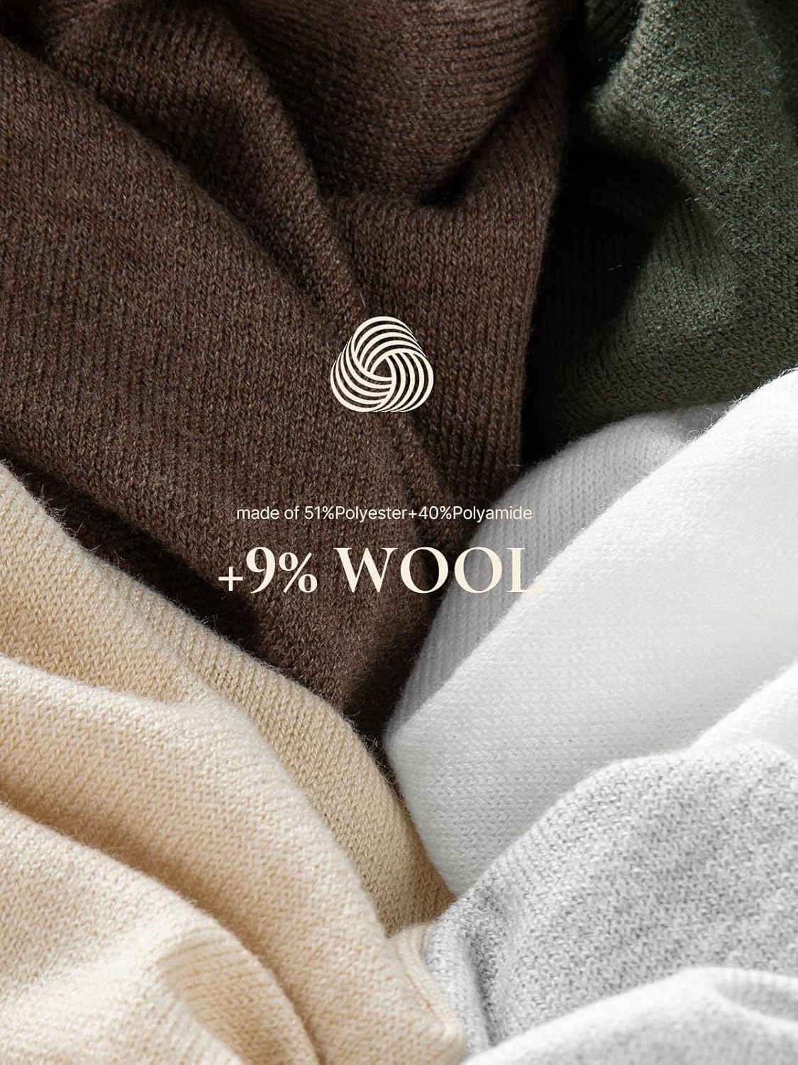 EVALESS Spring Sweaters for Women 2026 Trendy Wool Blend Sweaters Long Sleeve Crewneck Spring Outfits Pullover Sweater Tops